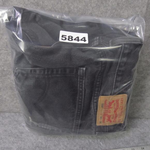 Levis 550 Jeans Mens 36x36 Black Relaxed Fit Tapered Leg Denim Zip Fly 5 Pocket - Picture 8 of 8